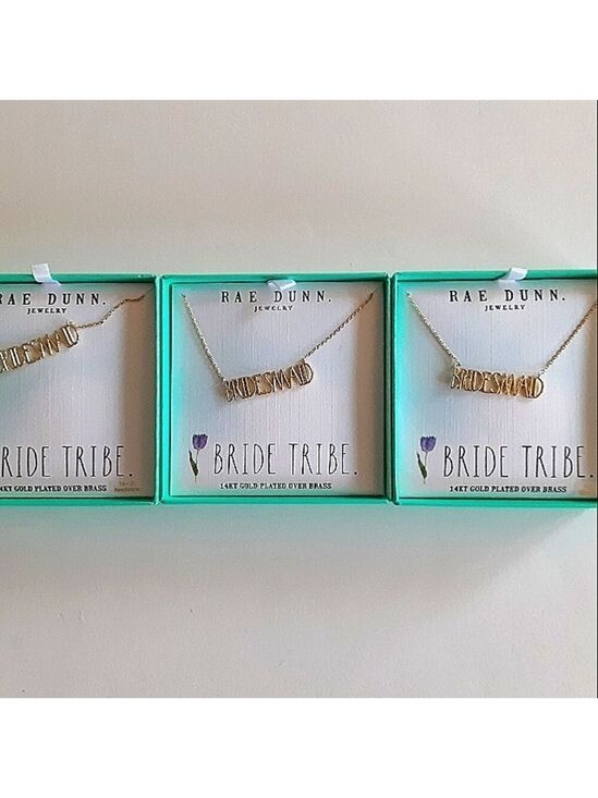Rae Dunn Jewelry - 𝅺Rae Dunn BRIDESMAID Necklaces Set Of 3 New In Boxes